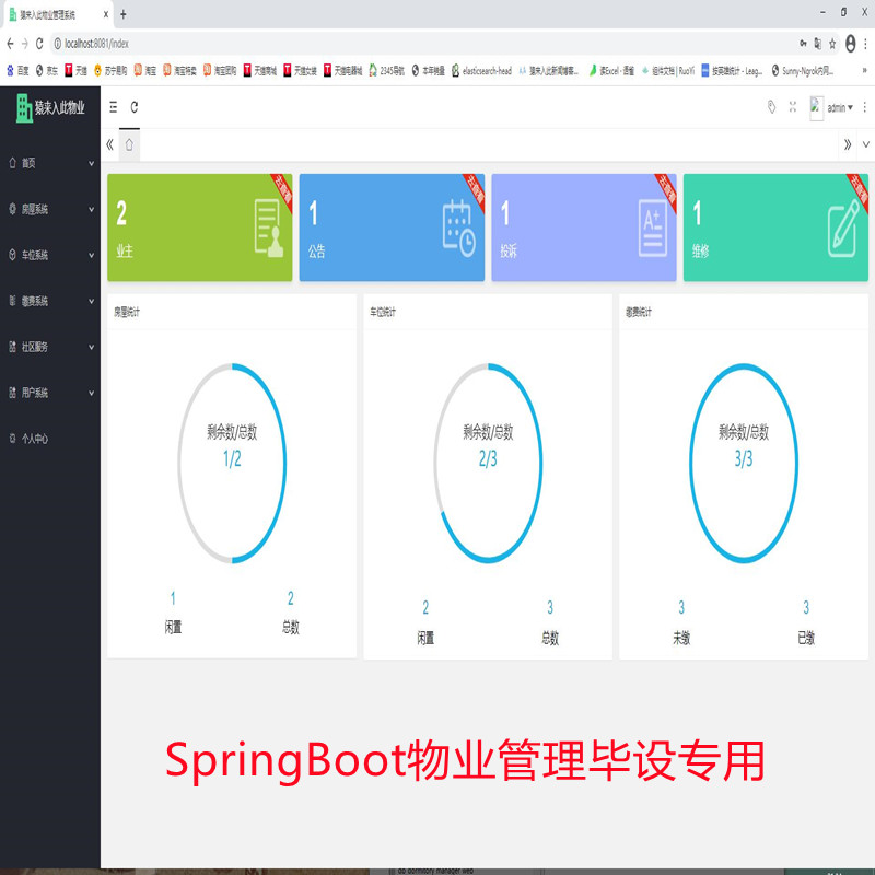 SpringBoot实现的物业管理源码附带运行视频教程